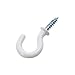 Biaungdo 100Pcs Vinyl Coated Metal Cup Hook 3/4