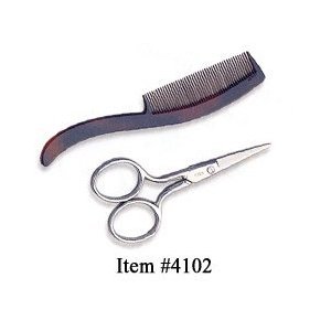 Ultra Mustache Scissors & comb