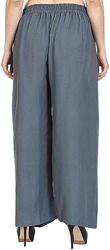 Image of Fancy Star Women Super-Combed Cotton and Rayon Solid Full Length Regular Palazzo