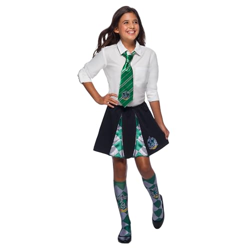 Rubies Corbata Slytherin, Licencia Oficial Harry Potter, Accesorio y complemento para disfraz, Talla única, Unisex para cosplay, fiestas, disfraces y Carnaval