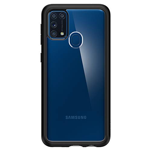 Image of Spigen Ultra Hybrid Back Cover Case Compatible with Samsung Galaxy M31, M31 Prime and F41 (TPU + PC | Matte Black)