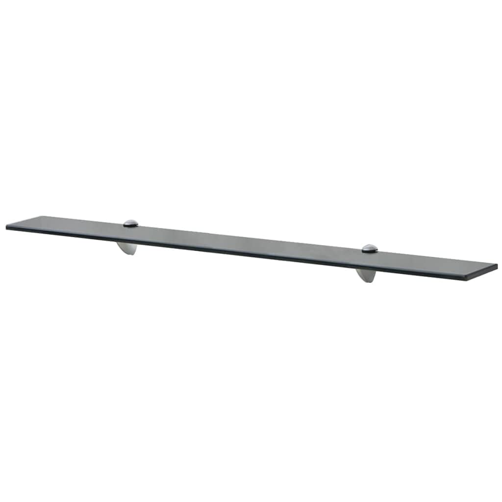 Estantería flotante de cristal (2 unidades, 90 x 20 cm, cristal de seguridad de 8 mm, con sujeción de aleación de zinc, soporta 15 kg, estantería moderna para salón, baño y cocina)