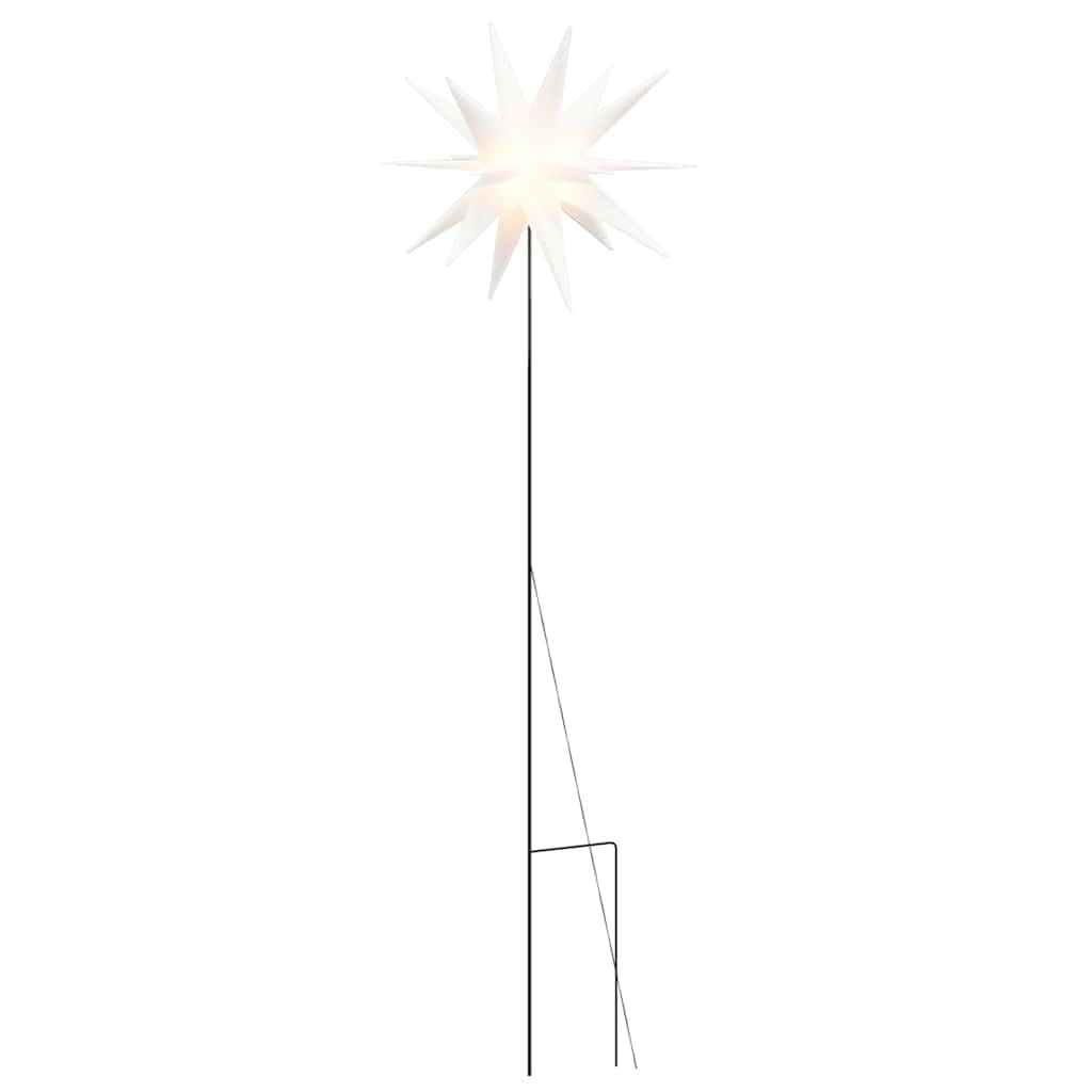 Estrella de Navidad LED plegable, lámpara de jardín con estaca