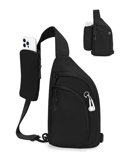 Image of Sling Bag Nylon Crossbody Bags for Women with Anti-theft RFID Blocking Pocket Cross Body Purse Adjustable Shoulder Strap