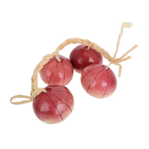 HOMOCONO Ghirlanda Di Verdure Artificiali Realistiche Per Decorazioni Da Cucina e Feste Treccia Di Cipolle Per Casa e Ristoranti Per Decorazioni Rustiche e Stile Country