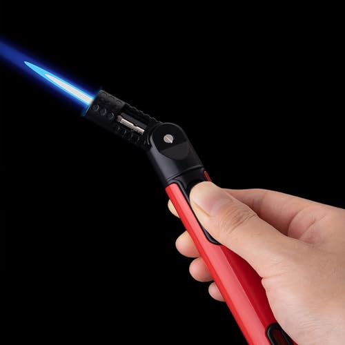 Encendedor cocina antorcha flexible llama ajustable azul miniatura 2