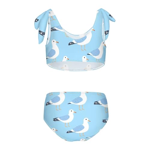 Wusikd Seagull Girls Swimsuits Two Piece Cute Swimwear Bikini Set for for Girls Size 3T2