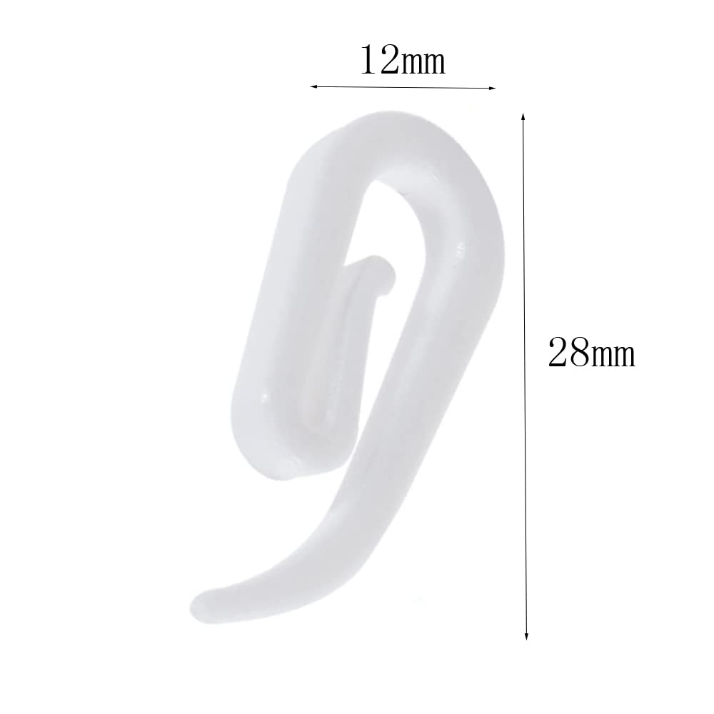 Gancetti Tenda Ganci per Binario per Tende Tende Scorrevoli Ganci 20 Pezzi Ganci Plastiche per Tende per Binario Accessori per Tende per Tenda di Finestra,Tenda della Porta e Tenda della Doccia