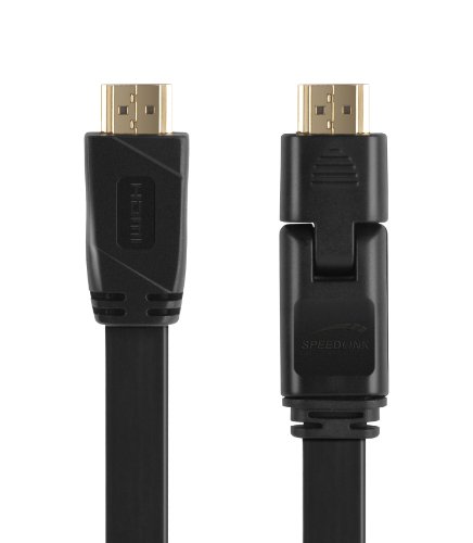 Speedlink Flex-3 Câble HDMI pour Playstation (Câble Plat, Fiche Inclinable, Résolution 4K en 3D, 60 Fps, 2160P, HDMI 2.0, ethernet, 3 M)