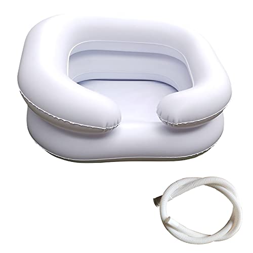 Inflatable Hair Wash Basin, Home Care Patient Elderly Portable Shampoo Bowl for Curly Hair Thick Hair at Home Sink Washing