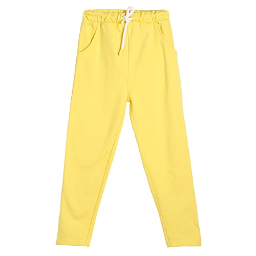 Image of miniklub Boys Ankle Length Knitted Cotton Pant (Yellow Color)