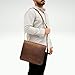 Indian Hando Art 13 inch Leather Messenger bag Briefcase Satchel For Men and Women (13 inches small)