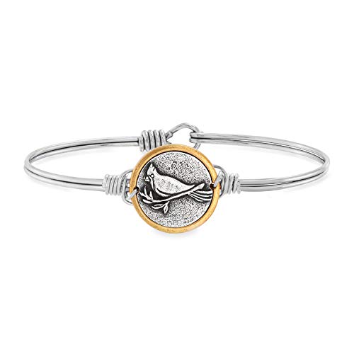 Luca + Danni | Cardinal Bangle Bracelet for Women - Silver Tone Regular Size Made in USA