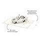 papercrush® Pop-Up Hochzeitskarte Hochzeitsauto - 3D Hochzeitskarte edel „just married“, Glückwunschkarte zur Hochzeit, Gutschein für Hochzeitsreise & Geldgeschenk, Flitterwochen Geschenk