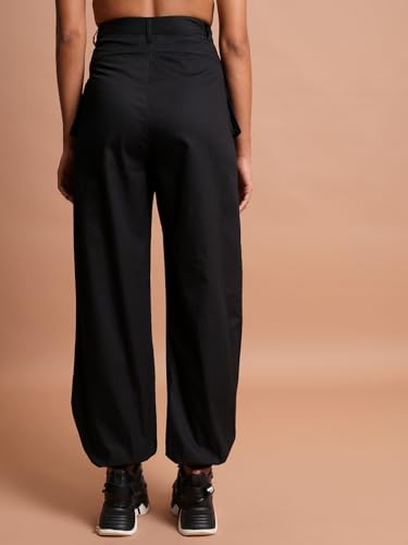 Image of Tokyo Talkies Women's Regular Fit Cargos Trousers| High-Rise