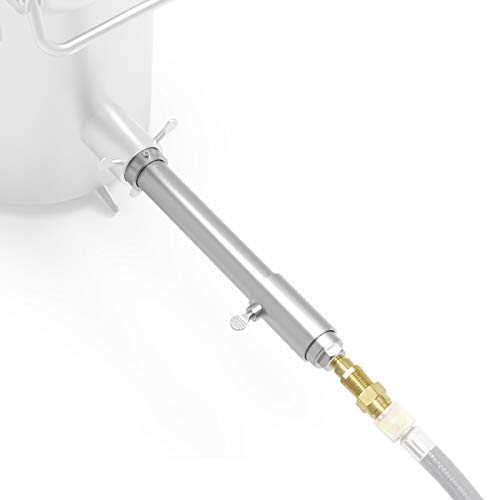 CANALHOUT 304 Stainless Steel Burner, Out Put 135,000 BTU, Foundry Forge Smelting Quenching Heating,Adjustable Flame,Brass Gas Fitting