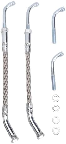 GEERYZHE 2PCS Snowmobile Ice Scratchers Kit - Universal Fit for Reverse & NonReverse Gear Models with 2-1/2in Track Height. Durable Cable Design Easy OneBolt Installation for Enhanced - 5