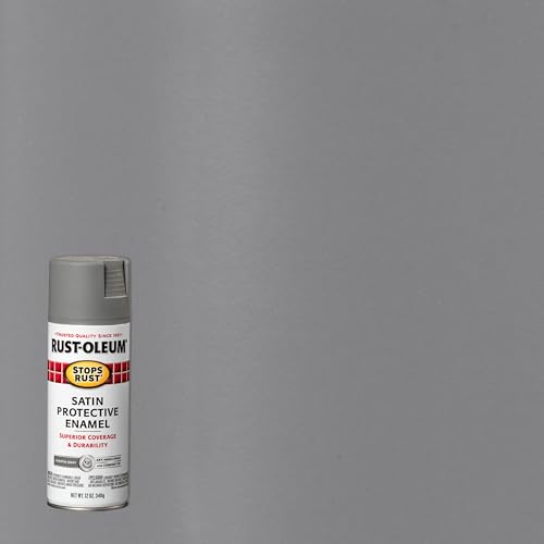 Image of Rust-Oleum 312819-6PK Stops Rust Spray Paint, 12 oz, Satin Coastal Gray, 6 Pack