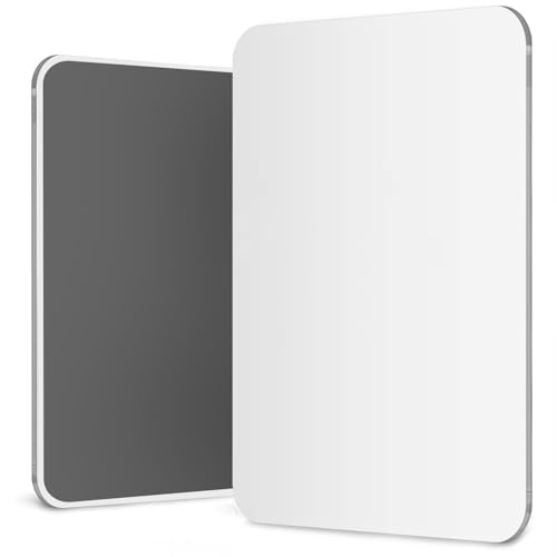 Mavoro 17.5 x 22.5cm Magnetic Locker Mirror | Acrylic - Unbreakable | Sleek Frameless | Glassless Safety | Suitable for School lockers, Refrigerators, Locker Accessories, Office cabinets (1 Pack)