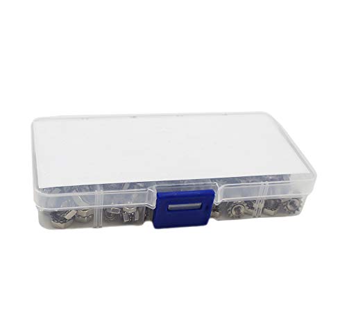 Hvazi Stainless Steel Keps (K-Lock) Nuts Assortment Kit;#4-40 To 5/16"-18 #TOP4
