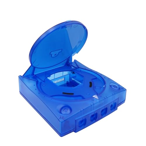 Image of Hzxkqmil Replacement Shell for SEGA Dreamcast DC Retro Video Game Console, Translucent Plastic Housing Case Accessories for Dreamcast DC, Transparent Blue