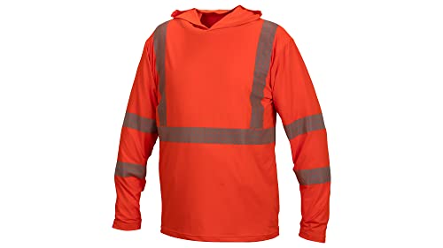 Image of Pyramex Workwear Pullover Hoodie Long Sleeve HI VIS ANSI Type R Class 3