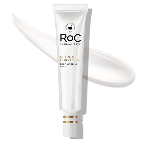 RoC Retinol Correxion Wrinkle Filler for Deep Wrinkles with Hyaluronic Acid & Retinol, Skin Care for...
