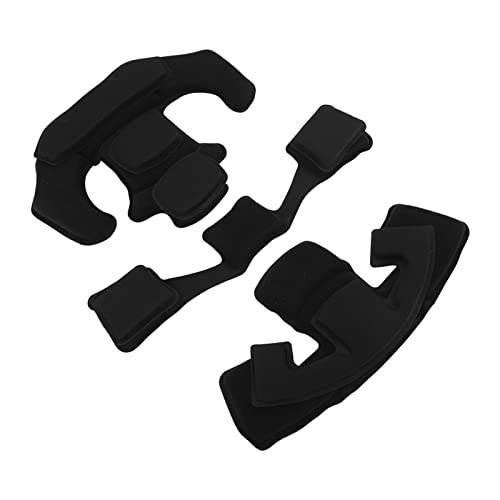 Aatraay 3PCS Memory Foam Pad Protective Sponge Lining Helmet Padding Kit for Universal Motorcycle Scooter Bike Cycling Helmet (black)