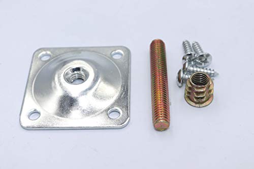 FGen 6 Sets of Furniture Legs with Hook Bolts are Very Suitable for Furniture Legs 1.91.90.08Inch Used in Sofa Legs, Coffee Table Legs, TV Cabinet Legs, Etc. - Image 4