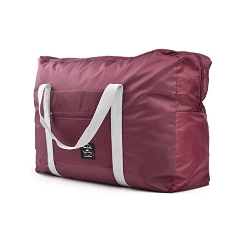 Foldable Duffel Bag, Travel Bags for Women,Waterproof Lightweight Carry-on Bags for Travel Holiday Shopping Gym Outing(Wine red) Cover