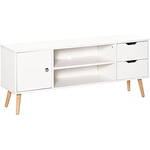 HOMCOM Meuble TV Scandinave Cover