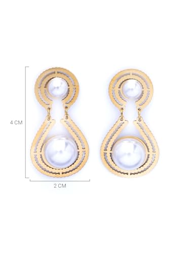 Image of Scintillare by Sukkhi Stylish Stainless Steel Butterfly Dangler Earring Jewellery for Women & Girls|Anti Tarnish Jewellery|Gifts for Wife Girlfriend Mother Sister