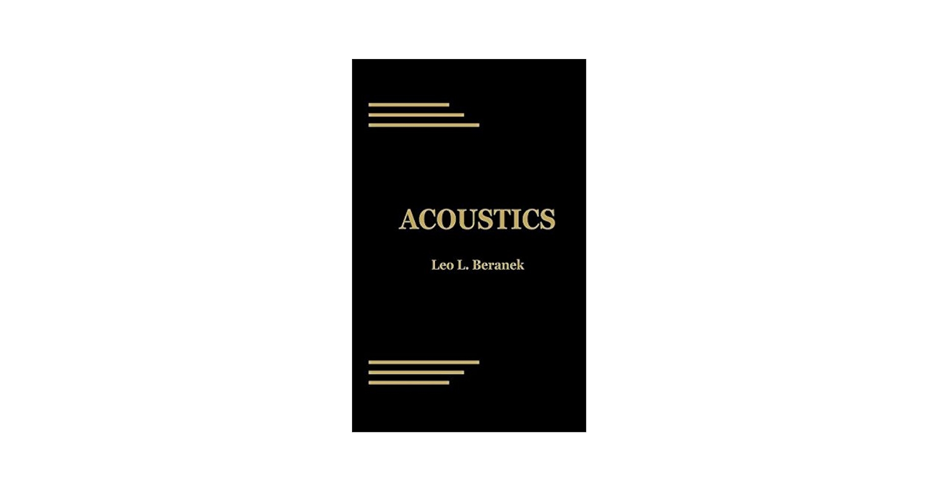 洋書 Acoustics Leo L.Beranek Amazon.com: Acoustics: 9780883184943: Beranek, Leo L.: Libros