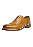 Innenmaterial: Leder Gordon & Bros Levet 2506, rahmengenähte Herren Businessschuhe und Schnürhalbschuhe (Brogue, Leder, Ledersohle) Braun (Tan), EU 43