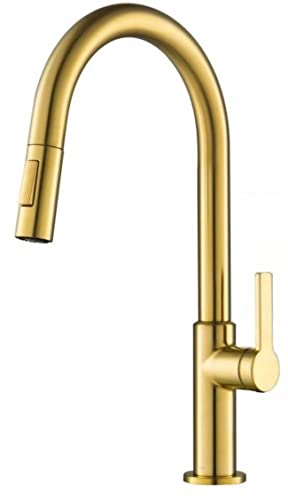 Kraus Kpf-2820Bb Oletto Single Handle Pull-Down Kitchen Faucet, 17 Inch, Brushed Brass #TOP2