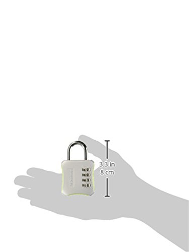 Master Lock Indoor Resettable Combination Locker Lock, 4-Digit Combo Lock for Gym and School Lockers, Colors May Vary, 653D
