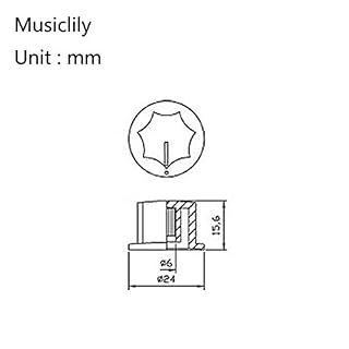 Musiclily Pro Imperial Inch Size 2 Gros et 1 Petit Boutons de Potentiomètres Jazz Bass Set Knobs pour USA JB style Bass… - Les Beatles, Paul McCartney, John Lennon, RIngo Starr, George Harrison Musiclily Pro Imperial Inch Size 2 Gros et 1 Petit Boutons de Potentiomètres Jazz Bass Set Knobs pour USA JB style Bass… – Image 3