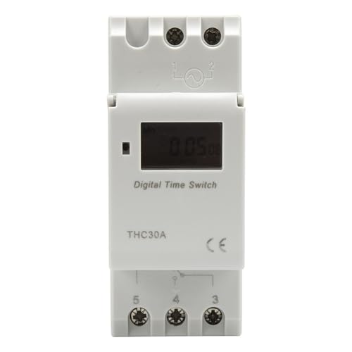 Temporizador digital programable THC30A con relé de alta potencia de 30A 3