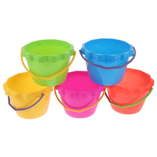 COSMEVIVI 5 Stück Spielzeug Strandeimer Sandkasten Eimer Strandspielzeug...