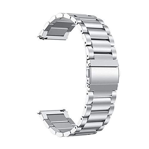 Bracelet montre acier inoxydable 20mm 22mm universel noir argent métal dégagement rapide