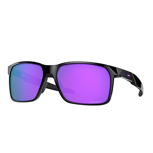 Óculos de sol Oakley OO9460 Portal X, preto polido/violeta Prizm, 59 mm
