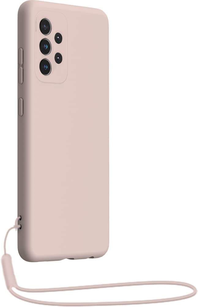 Bigben Miękkie w dotyku etui z bransoletką do Samsung Galaxy A53 w kolorze różowym