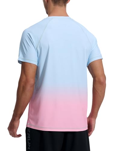 Image of Men's Swim Shirts Rash Guard UPF 50+ UV Sun Protection T-Shirt Quick Dry Fishing Beach T Shirts