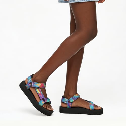 Image of Sport Walking Water Sandals for Women with Arch Support & Adjustable Straps Platform Sandals Women Height Increase