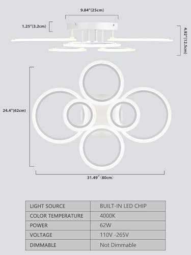 50% Off Modern LED Flush Mount Ceiling Light - Image 5