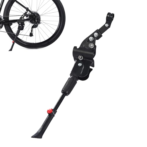 キックスタンド 大人用サイクリング、折りたたみ式アルミニウム合金サイクルキックスタンド、調節可能なアルミニウム合金交換部品 折りたたみ式サイクリングアクセサリー マウンテンロードアウトドア用