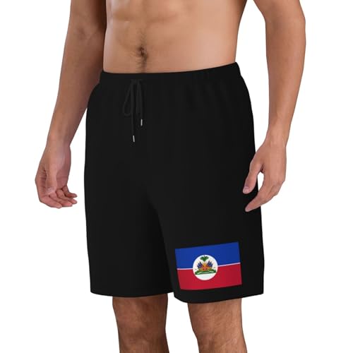 Haitian Flag Mens Swim Trunks Quick Dry Board Shorts 7" - Hawaii Beach Swimwear4