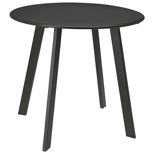 Table d'appoint ronde en metal gris Koopman pour optimiser les petits espaces