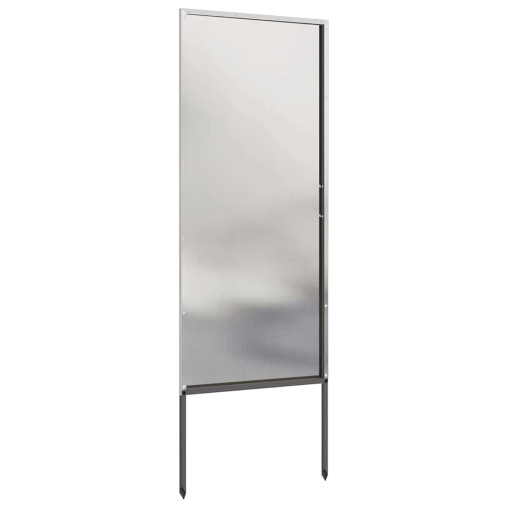 Genérico Pantalla de Privacidad para Jardín Calado Plateado 50 x 140 cm, Carteles, copias y Arte Visual Plata,876291