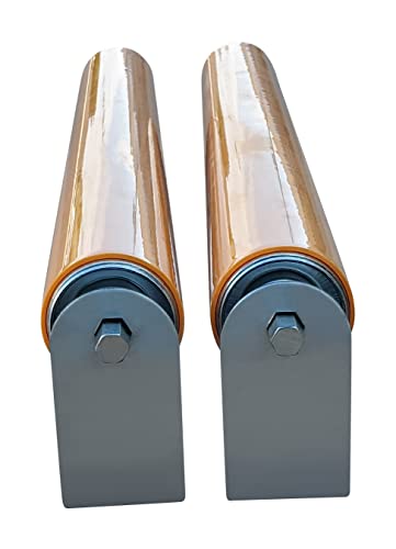 2-Pack Polyurethane Coated Roller With Bracket, 21″ Between Frame, 1.9" Diameter Roller #TOP3